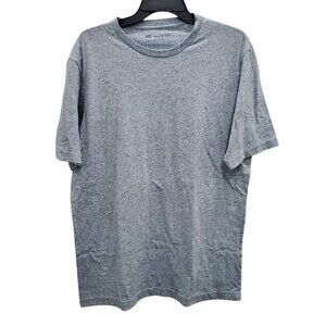 Travi Matthew Men's Slate Blue Basic Marled Spacedye‎ Short Sleeve Linen Tee L
